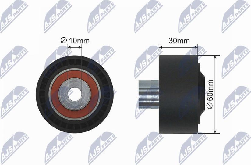 NTY RNK-CT-040 - Rullo tenditore, Cinghia trapezoidale www.autoricambi360.it