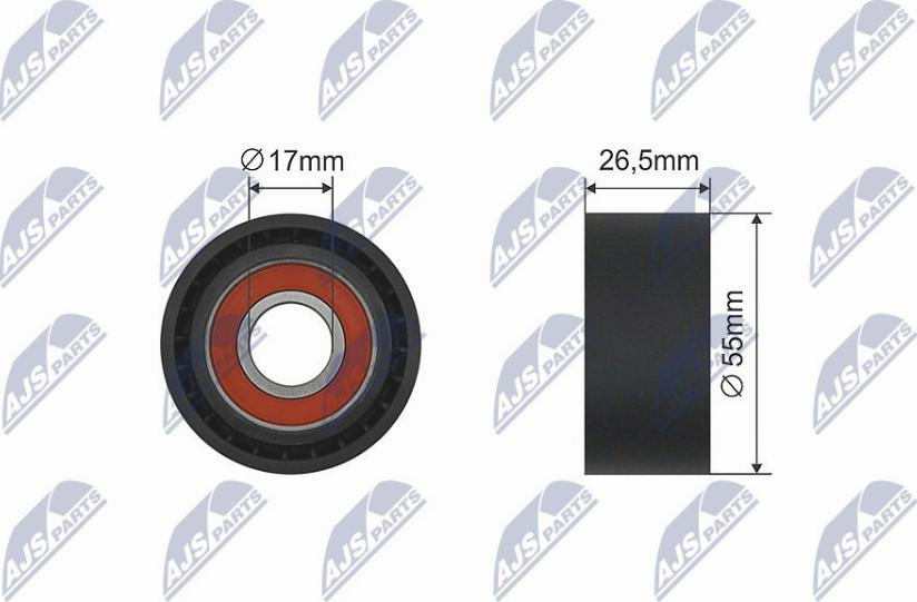 NTY RNK-CT-035 - Rullo tenditore, Cinghia trapezoidale www.autoricambi360.it