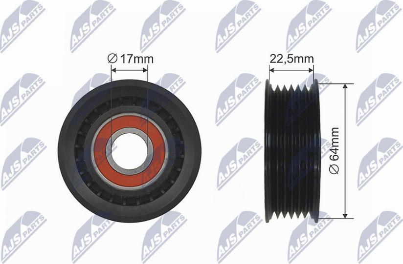 NTY RNK-DW-007 - Rullo tenditore, Cinghia trapezoidale www.autoricambi360.it