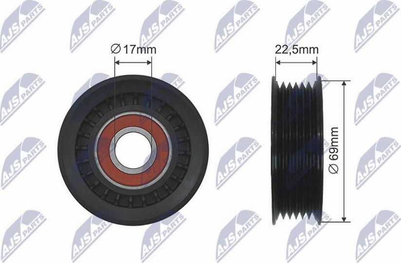 NTY RNK-DW-012 - Rullo tenditore, Cinghia trapezoidale www.autoricambi360.it