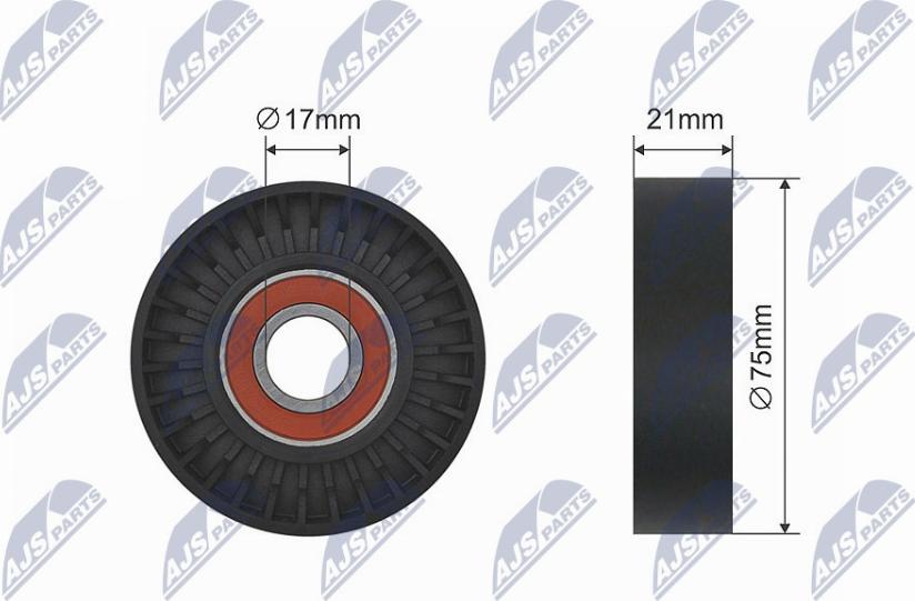 NTY RNK-FR-049 - Rullo tenditore, Cinghia trapezoidale www.autoricambi360.it