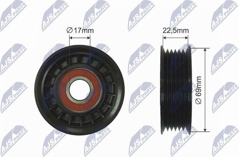 NTY RNK-FR-038 - Rullo tenditore, Cinghia trapezoidale www.autoricambi360.it