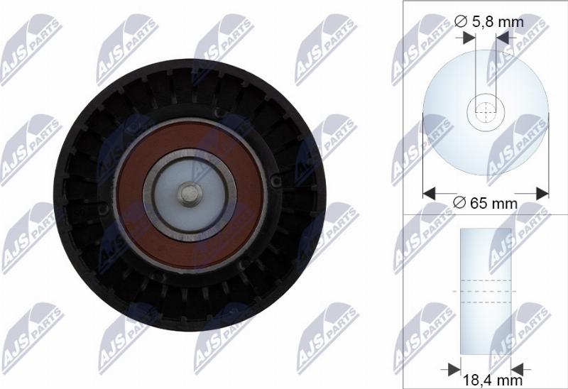 NTY RNK-FR-072 - Rullo tenditore, Cinghia trapezoidale www.autoricambi360.it