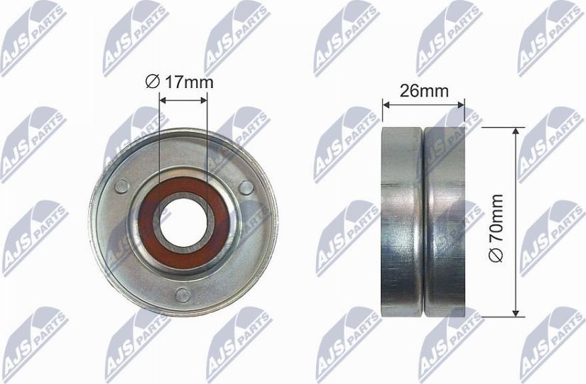 NTY RNK-HD-022 - Rullo tenditore, Cinghia trapezoidale www.autoricambi360.it