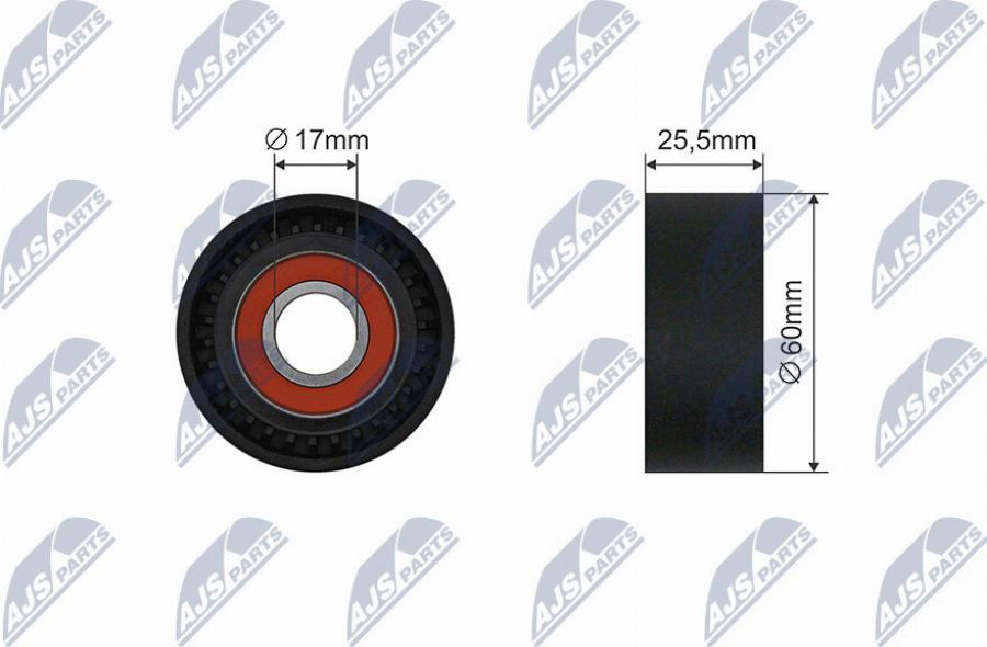 NTY RNK-RE-028 - Galoppino / Guidacinghia, Cinghia Poly-V www.autoricambi360.it