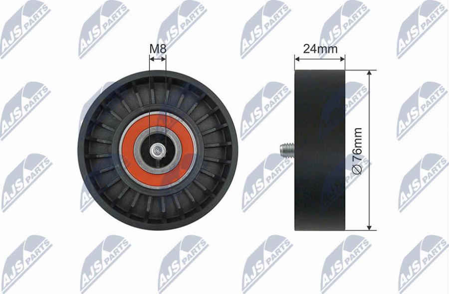 NTY RNK-VV-017 - Galoppino / Guidacinghia, Cinghia Poly-V www.autoricambi360.it