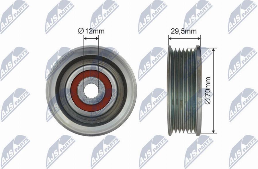 NTY RRK-TY-007 - Galoppino / Guidacinghia, Cinghia Poly-V www.autoricambi360.it