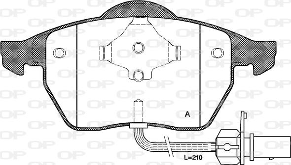 Samko 5SP1238 - Kit pastiglie freno, Freno a disco www.autoricambi360.it