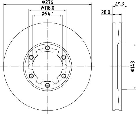 Pagid 56386 - Discofreno www.autoricambi360.it