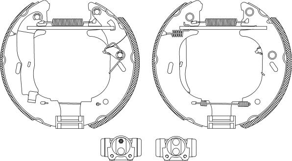 Pagid R1035 - Kit ganasce freno www.autoricambi360.it