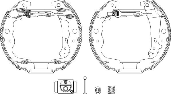 Pagid R1350 - Kit ganasce freno www.autoricambi360.it
