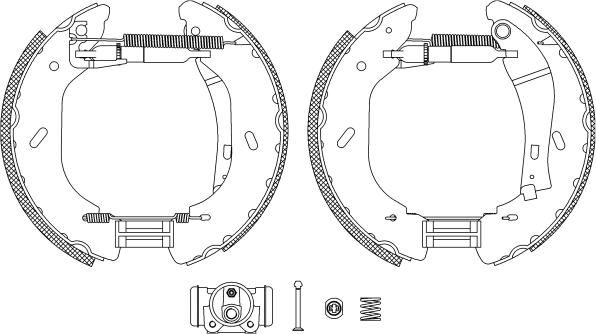 Pagid R1297 - Kit ganasce freno www.autoricambi360.it