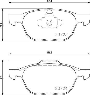 Samko 5SP1190 - Kit pastiglie freno, Freno a disco www.autoricambi360.it