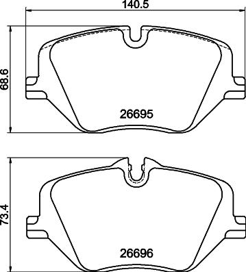Pagid T3195 - Kit pastiglie freno, Freno a disco www.autoricambi360.it