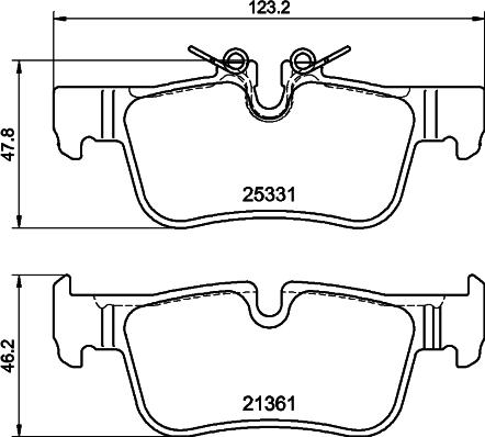 Pagid T2399 - Kit pastiglie freno, Freno a disco www.autoricambi360.it