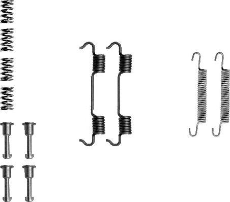 Pagid X0168 - Kit accessori, Ganasce freno stazionamento www.autoricambi360.it