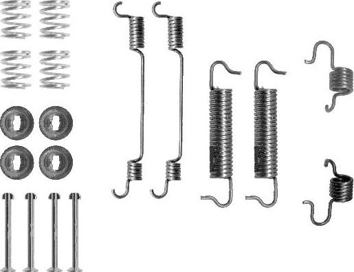 Pagid X0106 - Kit accessori, Ganasce freno www.autoricambi360.it