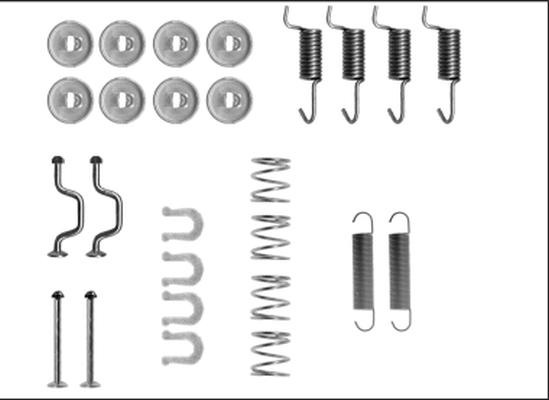 Pagid X0287 - Kit accessori, Ganasce freno stazionamento www.autoricambi360.it