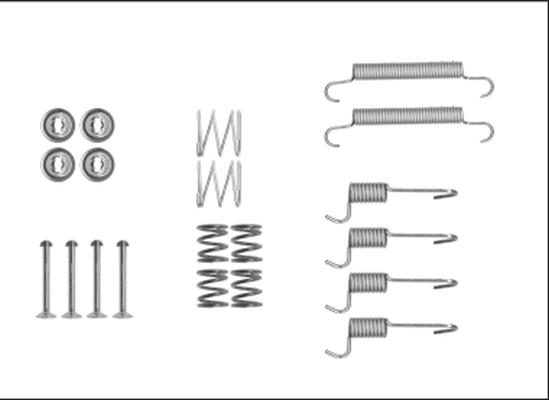 Pagid X0276 - Kit accessori, Ganasce freno stazionamento www.autoricambi360.it