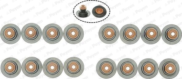 Payen PA6094 - Anello tenuta, Stelo valvola www.autoricambi360.it
