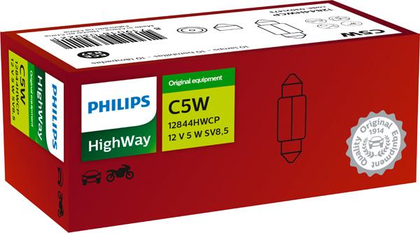 PHILIPS 12844HWCP - Lampadina, Luce targa www.autoricambi360.it