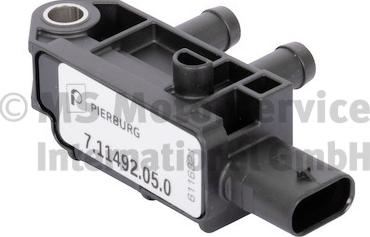 Pierburg 7.11492.05.0 - Sensore, Pressione gas scarico www.autoricambi360.it