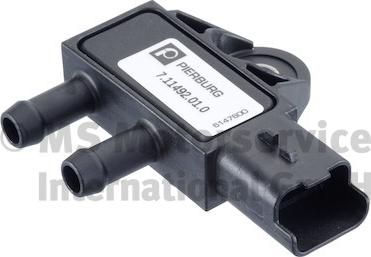 Pierburg 7.11492.01.0 - Sensore, Pressione gas scarico www.autoricambi360.it