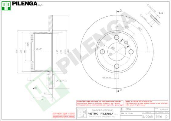 Pilenga 5116 - Discofreno www.autoricambi360.it
