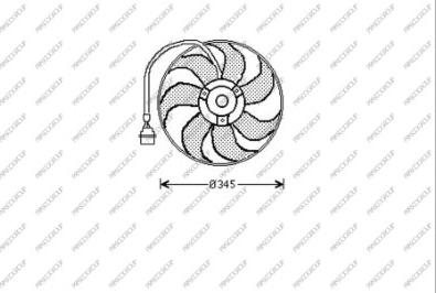 Prasco AD016F001 - Ventola, Raffreddamento motore www.autoricambi360.it