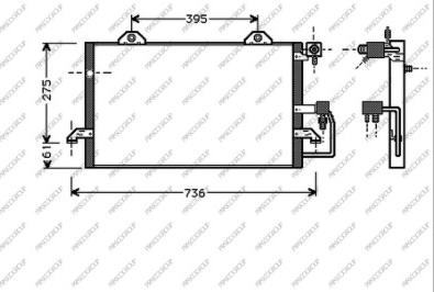 Prasco AD017C005 - Condensatore, Climatizzatore www.autoricambi360.it