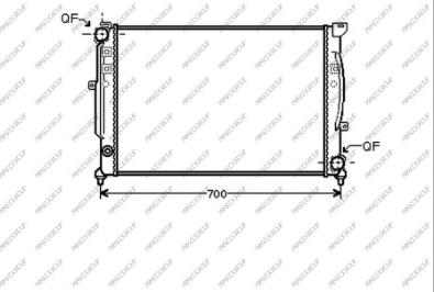 Prasco AD017R016 - Radiatore, Raffreddamento motore www.autoricambi360.it