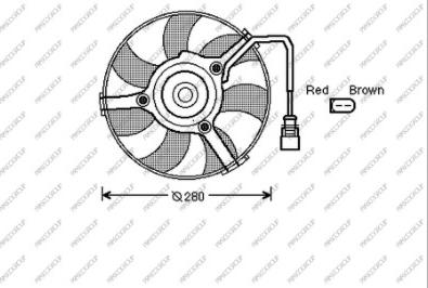 Prasco AD032F004 - Ventola, Raffreddamento motore www.autoricambi360.it