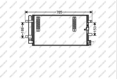 Prasco AD024C001 - Condensatore, Climatizzatore www.autoricambi360.it