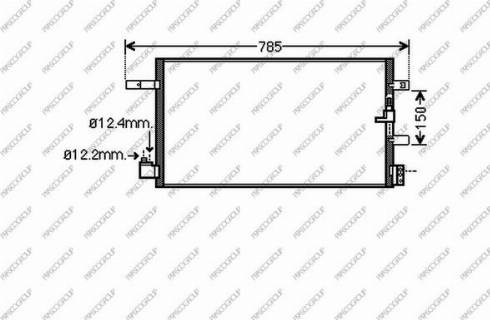 Prasco AD024C003 - Condensatore, Climatizzatore www.autoricambi360.it
