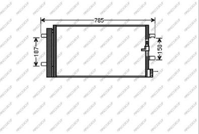 Prasco AD025C001 - Condensatore, Climatizzatore www.autoricambi360.it