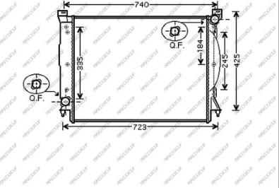 Prasco AD020R018 - Radiatore, Raffreddamento motore www.autoricambi360.it