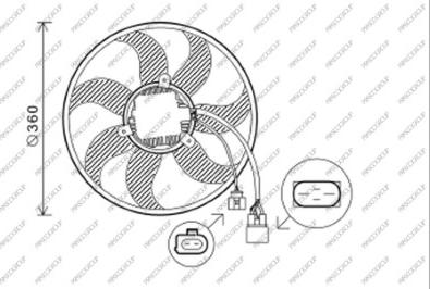 Prasco AD022F003 - Ventola, Raffreddamento motore www.autoricambi360.it