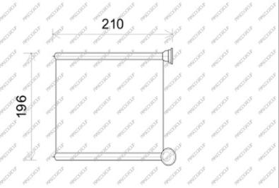 Prasco AD324H001 - Scambiatore calore, Riscaldamento abitacolo www.autoricambi360.it
