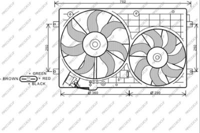 Prasco AD320F002 - Ventola, Raffreddamento motore www.autoricambi360.it