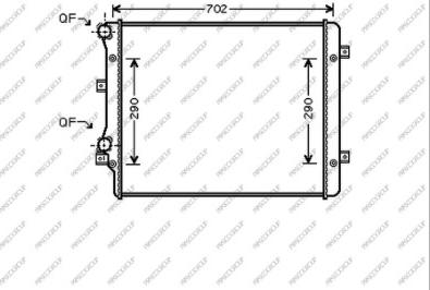 Prasco AD322R015 - Radiatore, Raffreddamento motore www.autoricambi360.it