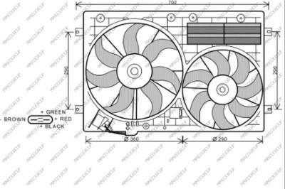 Prasco AD202F001 - Ventola, Raffreddamento motore www.autoricambi360.it