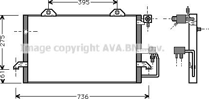Prasco AI5121 - Condensatore, Climatizzatore www.autoricambi360.it