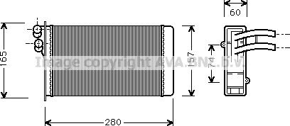 Prasco AI6141 - Scambiatore calore, Riscaldamento abitacolo www.autoricambi360.it