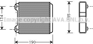 Prasco AI6183 - Scambiatore calore, Riscaldamento abitacolo www.autoricambi360.it