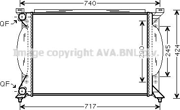 Prasco AI2195 - Radiatore, Raffreddamento motore www.autoricambi360.it