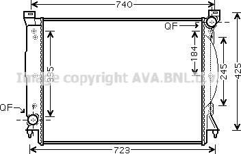 Prasco AI2245 - Radiatore, Raffreddamento motore www.autoricambi360.it