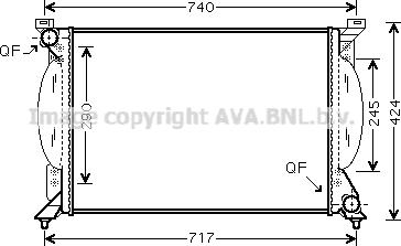 Prasco AI2203 - Radiatore, Raffreddamento motore www.autoricambi360.it