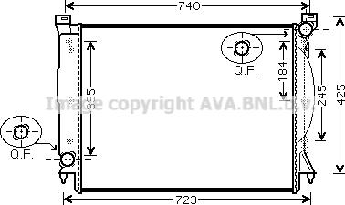 Prasco AIA2245 - Radiatore, Raffreddamento motore www.autoricambi360.it
