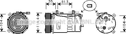 Prasco AIAK003 - Compressore, Climatizzatore www.autoricambi360.it