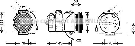 Prasco AIAK011 - Compressore, Climatizzatore www.autoricambi360.it